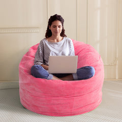 MAXYOYO Giant Bean Bag Chair Bed for Adults, Convertible Beanbag Folds from Lazy Chair to Floor Mattress Bed