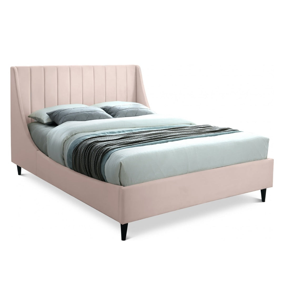 Eva Velvet Queen Bed