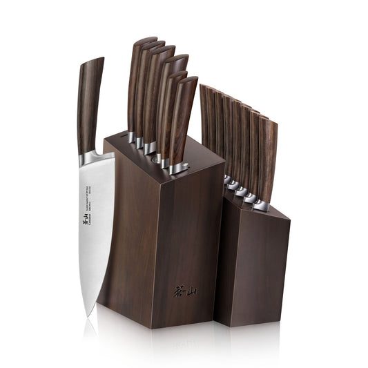 A Series Swedish Steel Forged 16-Piece Knife Block Set, 60218