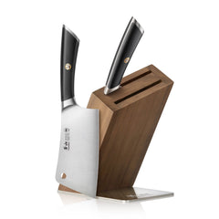 ELBERT Series Cleaver Knife Block Sets, Forged German Steel, Acacia Wood