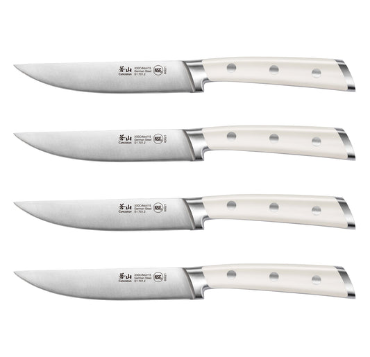 S1 Series 4-Piece Steak Knife Set, 5-Inch Straight-Edge Blade, Forged German Steel, 1020366