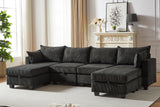HARLOW 114" Corduroy Sofa w/ Storage