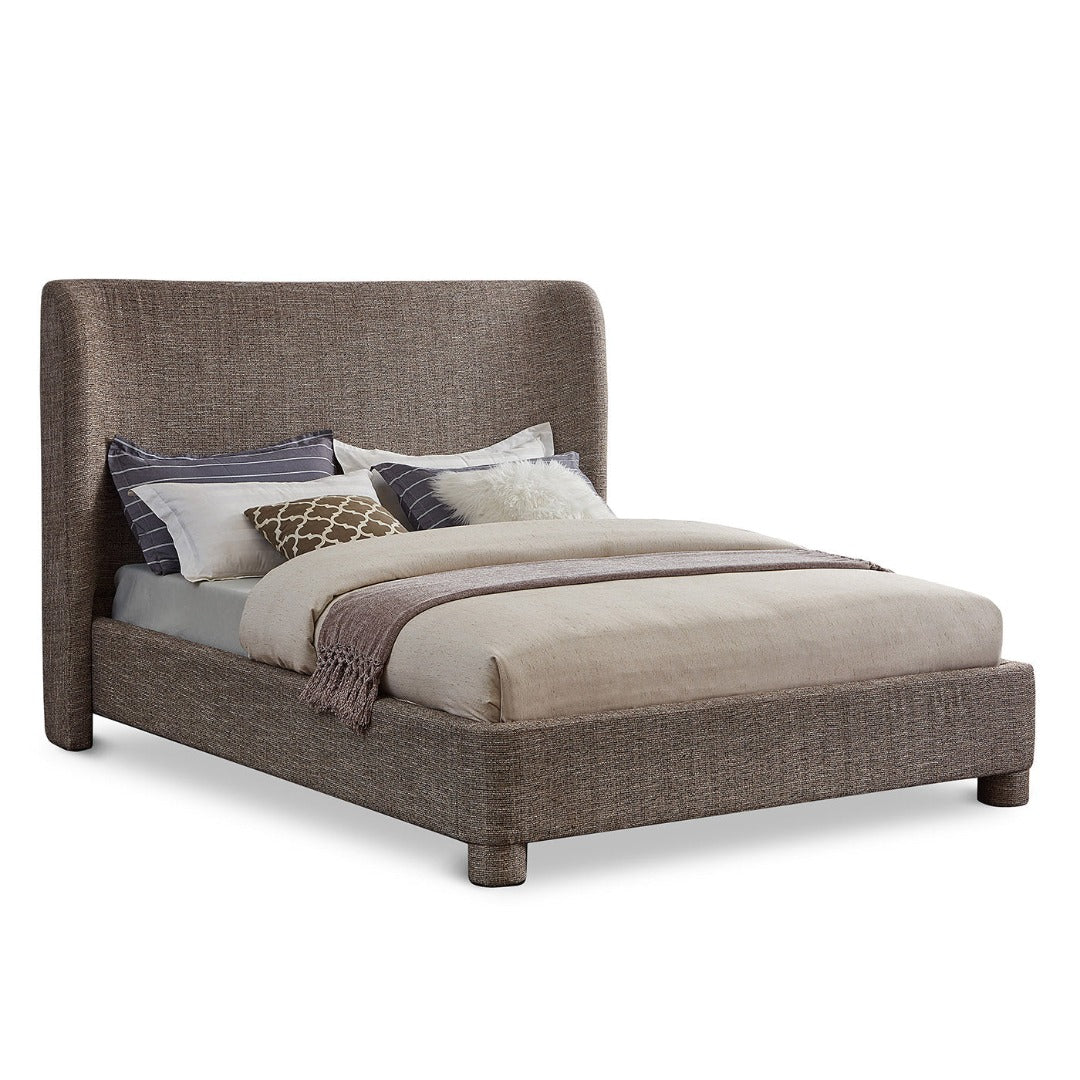 Penny Linen Textured Fabric Queen Bed