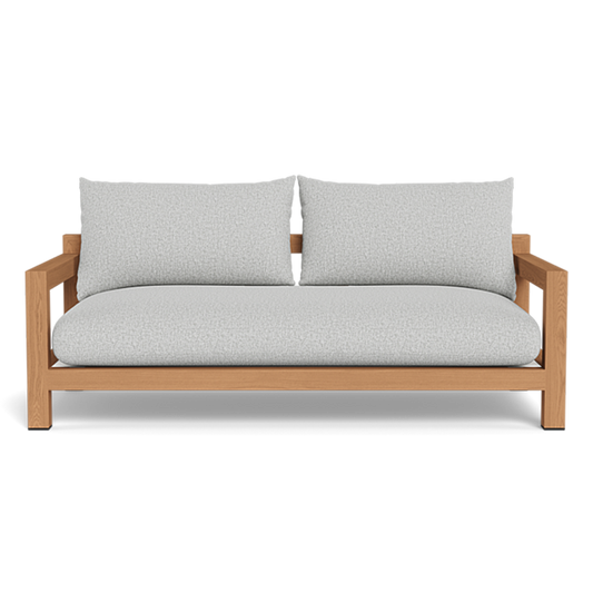 Pacific 2 Seat Sofa (Teak Natural / Cast Slate / Batyline Silver)