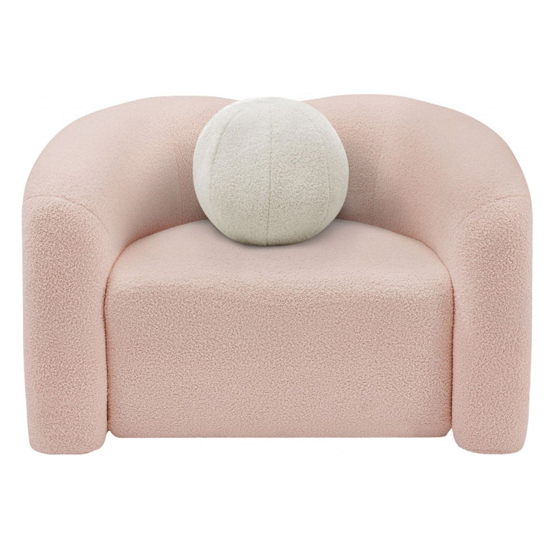 Kali Faux Shearling Teddy Fabric Chair