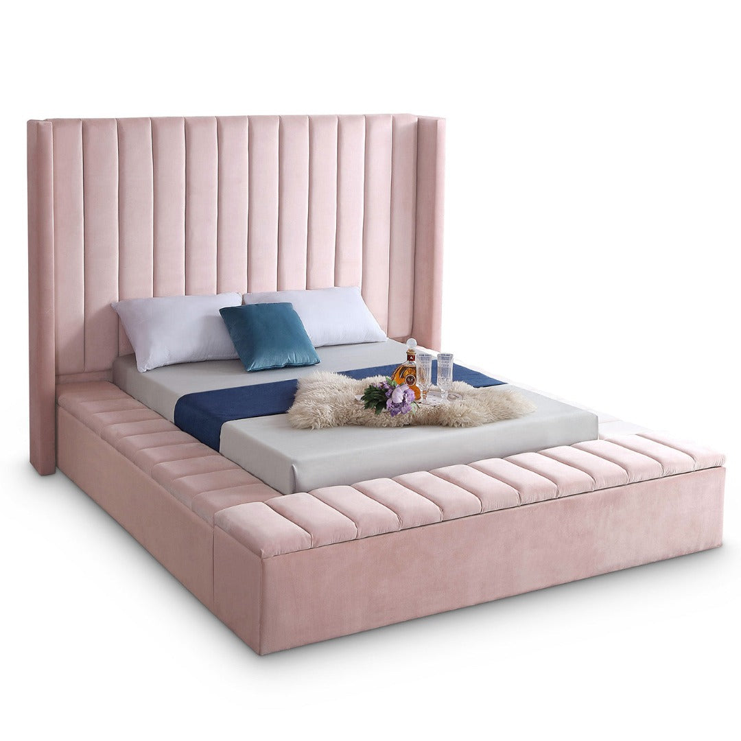 Kiki Velvet King Bed