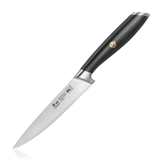 L Series 5-Inch Serrated Utility Knife, Black, 1027389