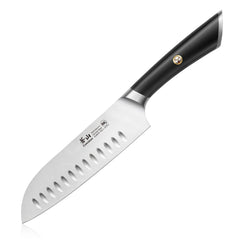 ELBERT Series 7-Inch Santoku Knife, Forged German Steel