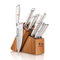 L & L1 Series 12-Piece Knife Set with 6 Steak Knives, Forged German Steel