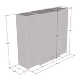 Aria 2D120-EXEX Wardrobe with 1 Mirror