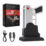 Electric Gun Wine Corkscrew Bottle Opener (Silver)