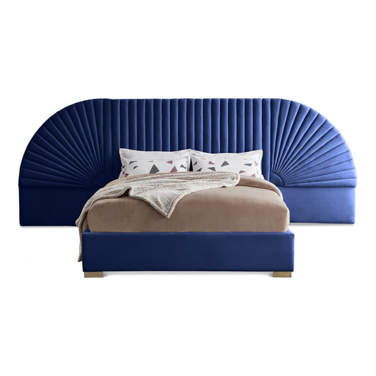 Cleo Velvet Queen Bed