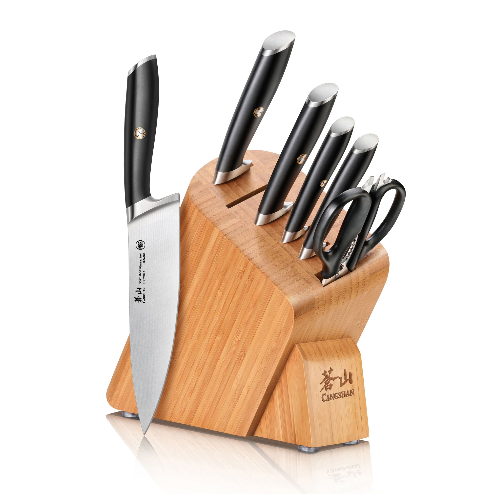 L Series 7-Piece Knife Block Set, Forged German Steel, 1026603