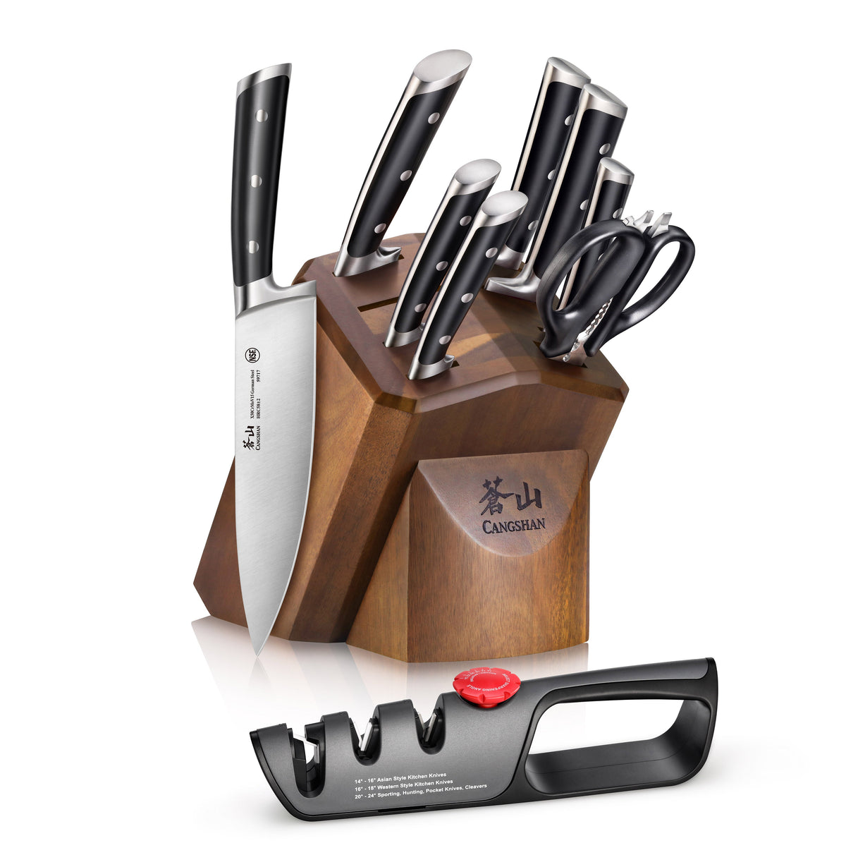 S Series 10-Piece Knife Block Set, Forged German Steel, 1026146