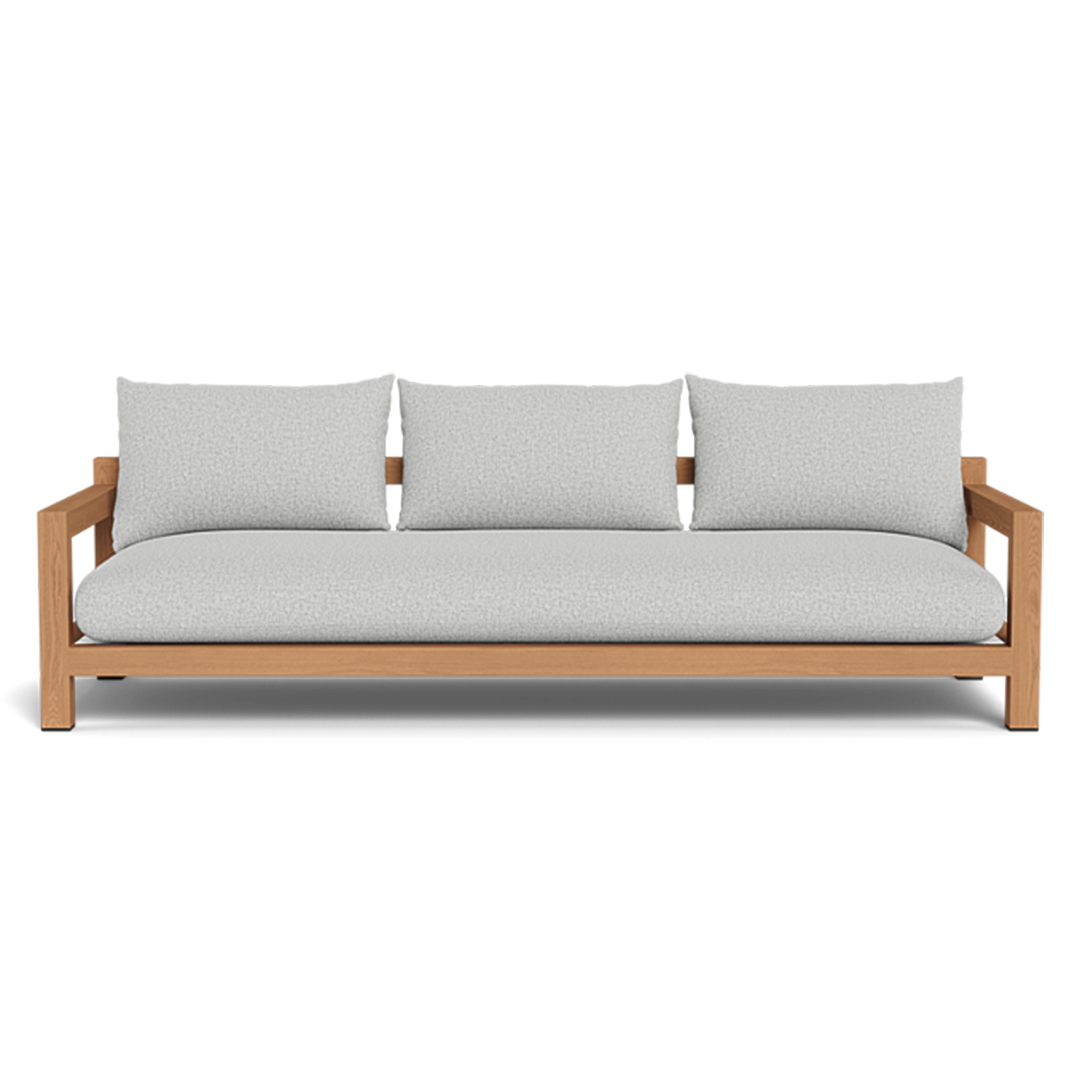 Pacific 3 Seat Sofa (Teak Natural / Panama Grafito / Batyline White)