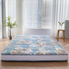 MAXYOYO Padded Japanese Floor Mattress,  Floral Printed Futon Mattress Folding Sleeping Pad