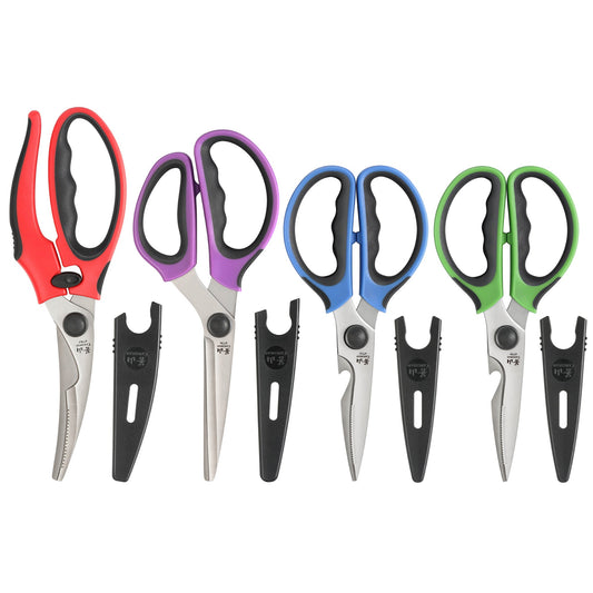 4-Piece Heavy-Duty Shears Set with Guards, Multi-Color, 1026726