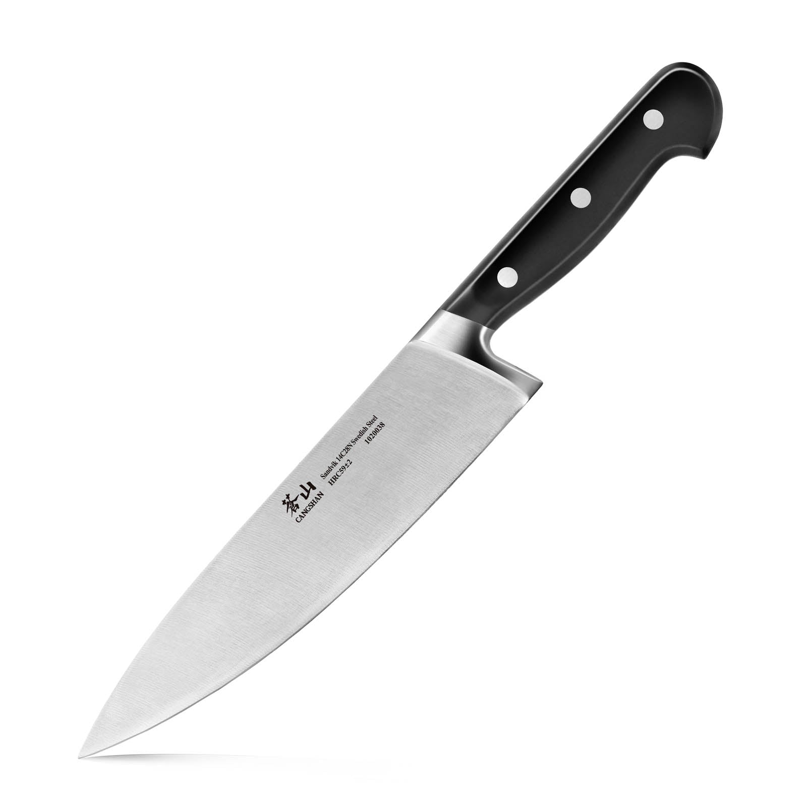 TV2 Series 8-Inch Chef Knife, Forged Swedish 14C28N Steel, 1020038