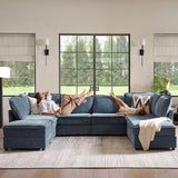 Harmetrix Oversized Soft Sectional Couch with Storage