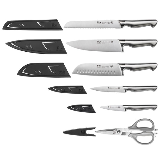 SANFORD Series 6-Piece Knife Set with Sheaths, Forged German Steel, 65510