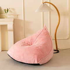 MAXYOYO Bean Bag Chairs for Adults, Giant Sherpa Lazy Couch with Filler, Dark Pink