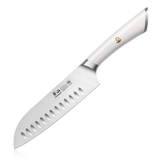 ELBERT Series 7-Inch Santoku Knife, Forged German Steel