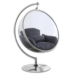 Luna Acrylic Swing Bubble Accent Chair