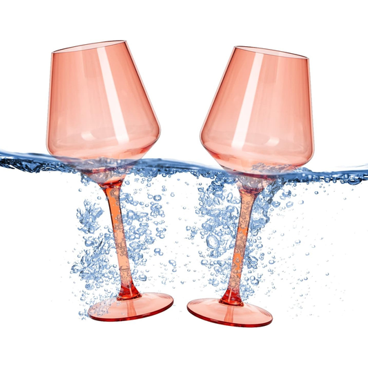 Floating Wine Glasses for Pool (18 Oz | Set of 2)