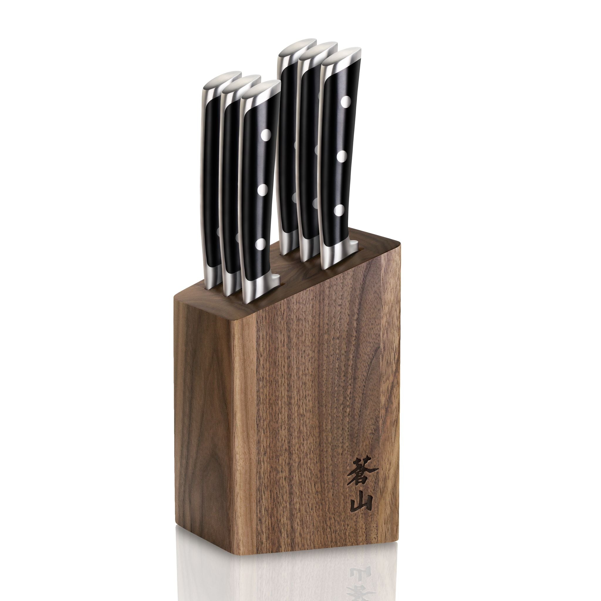 TS Series 6-Piece Knife Block Set, Forged Swedish 14C28N Steel