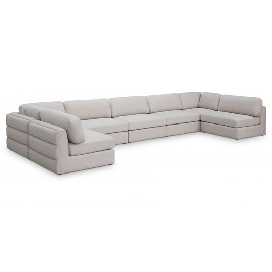 Beckham Linen Textured Modular Sectional