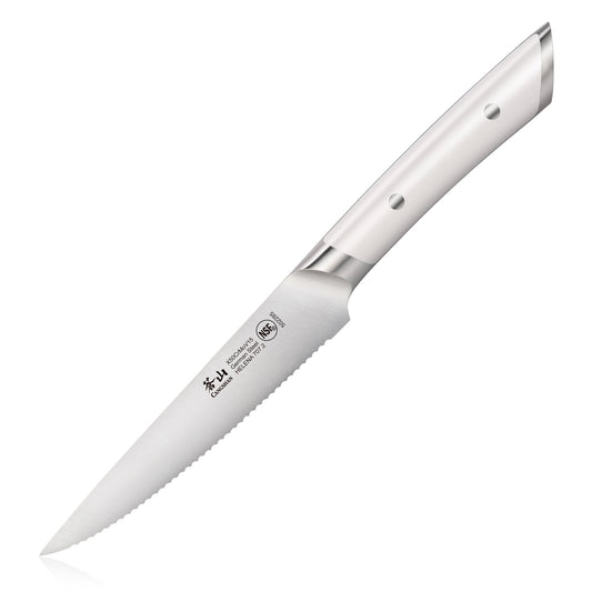 HELENA Series 5-Inch Serrated Utility Knife, Forged German Steel