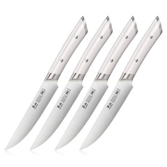 HELENA Series 4-Piece Fine-Edge Steak Knife Set, Forged German Steel