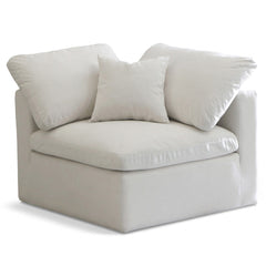 Plush Velvet Standard Comfort Modular Corner Chair