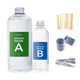 Waterdrop Clear Epoxy Resin Kit, artificial resins, semi-processed,  semi-processed synthetic resins, for Resin Diy Art"