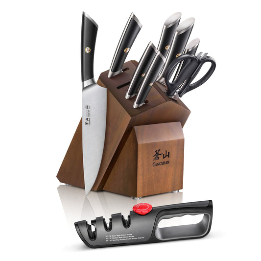 ELBERT Series 10-Piece Knife Block Set, Forged German Steel