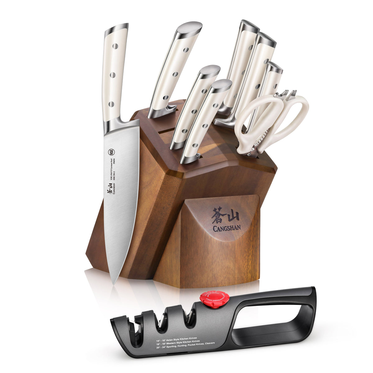 S1 Series 10-Piece Knife Block Set, Forged German Steel, 1026139