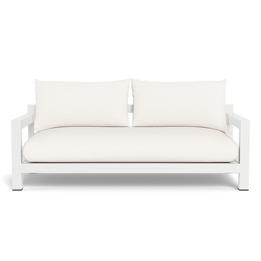 Pacific Aluminum 2 Seat Sofa (Aluminum White / Panama Blanco / Batyline White)