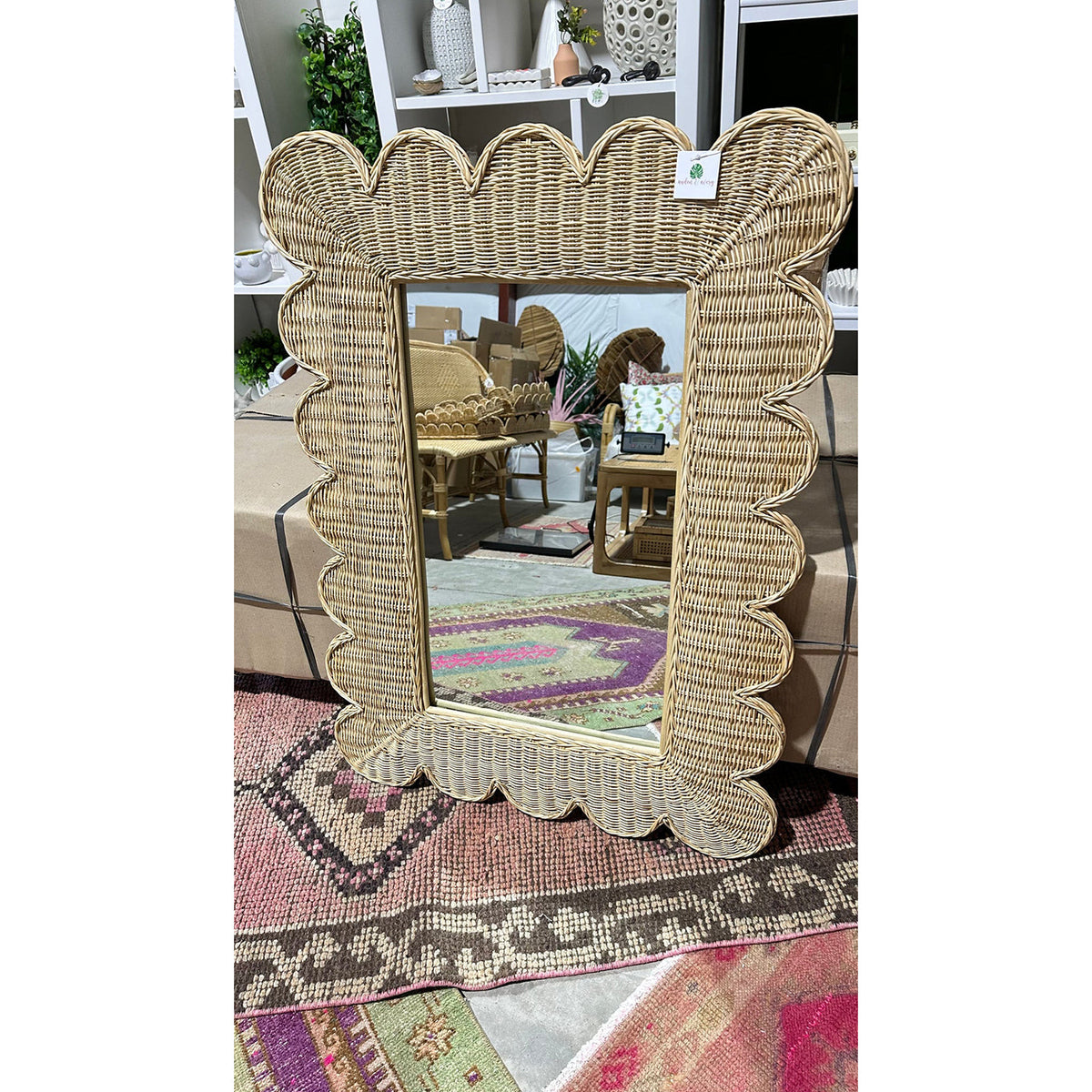 Large Scalloped Mirror