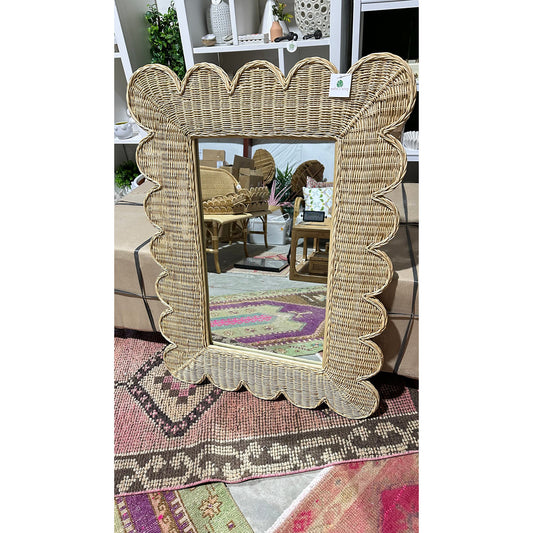 Large Scalloped Mirror