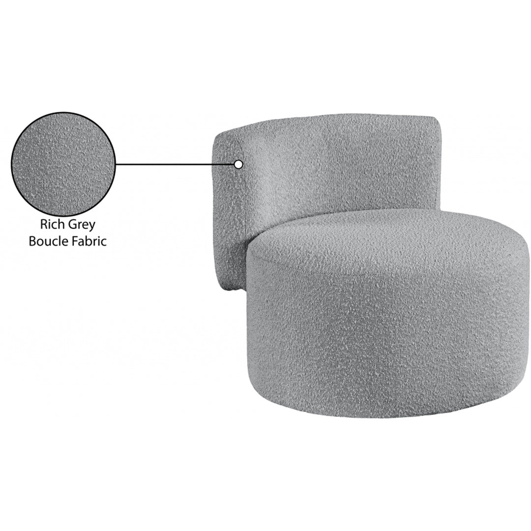 Como Boucle Fabric Accent Chair