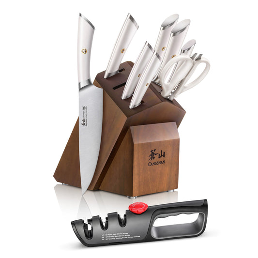 ELBERT Series 10-Piece Knife Block Set, Forged German Steel