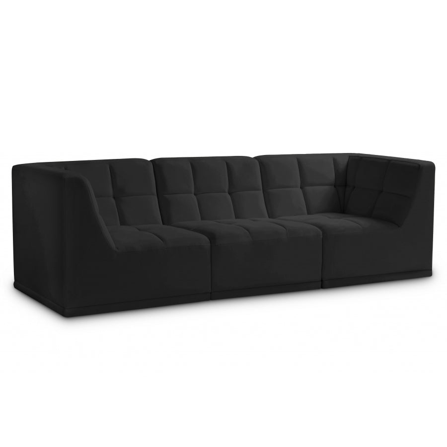 Relax Velvet Modular 98" Sofa