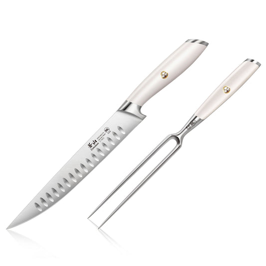 L1 Series 2-Piece Carving Set, White, Forged German Steel, 1026962