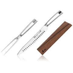 TN1 Series 2-Piece Carving Set with Wood Sheath, Forged Swedish 14C28N Steel, 1021646