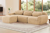 MELLOW 114" 3-Seater Sofa with 1 Ottoman