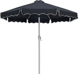 Amalfi - Aluminum Patio Umbrella - Light Brown Base / White Pole