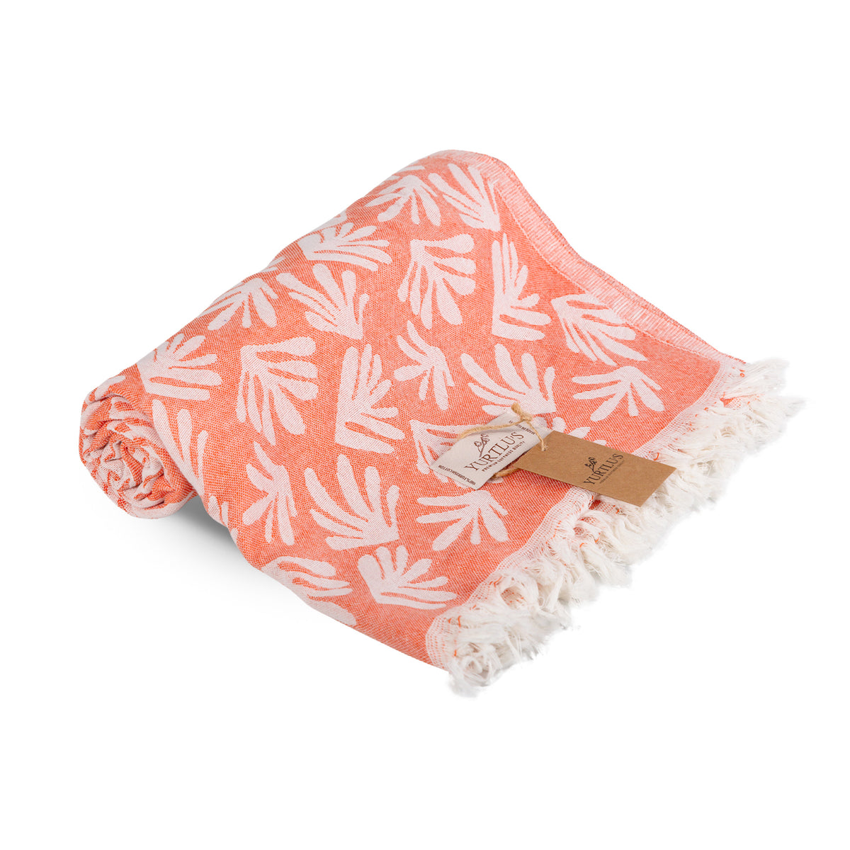 YURTLU’S Cotton Cloud Series Premium Turkish Towel – Orange