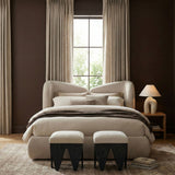 Altair - Fabric Bench - Black Base