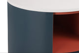GALEN Modern Round Nightstand with Storage Drawer