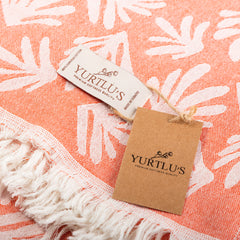 YURTLU’S Cotton Cloud Series Premium Turkish Towel – Orange